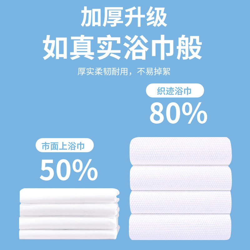 Disposable towel bath towel independent packaging for accommodation with thickened hair off independent packaging face towel wholesale