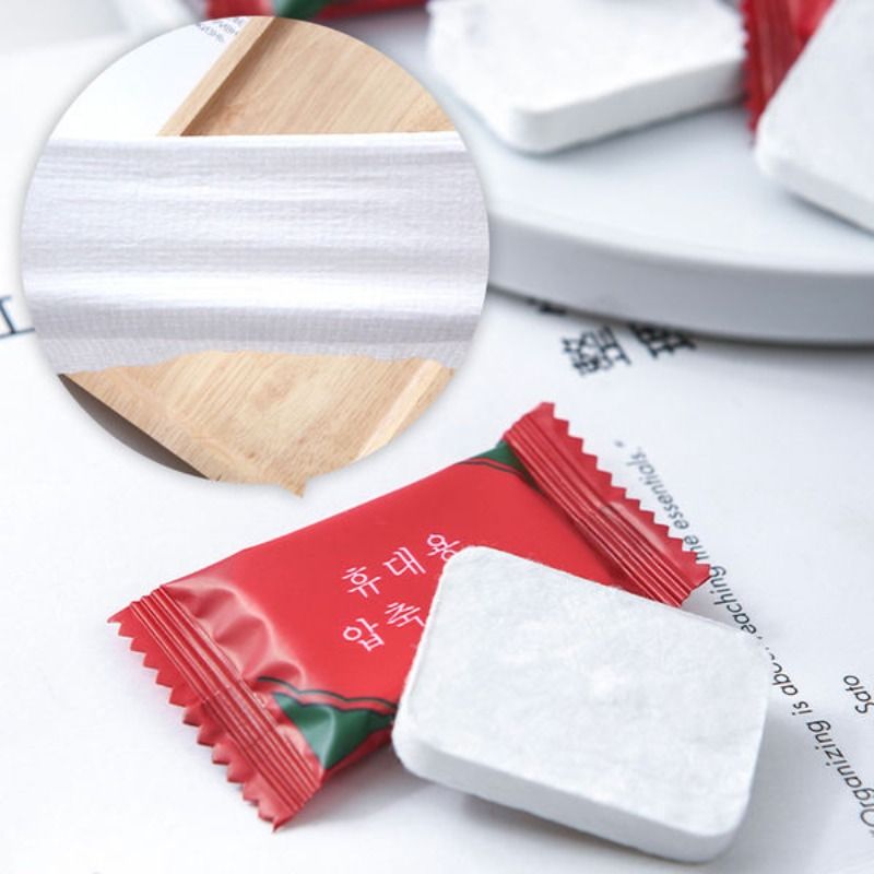 Compressed towel wholesale travel towel Thickened portable disposable face towel Makeup remover pack clean face towel small square towel