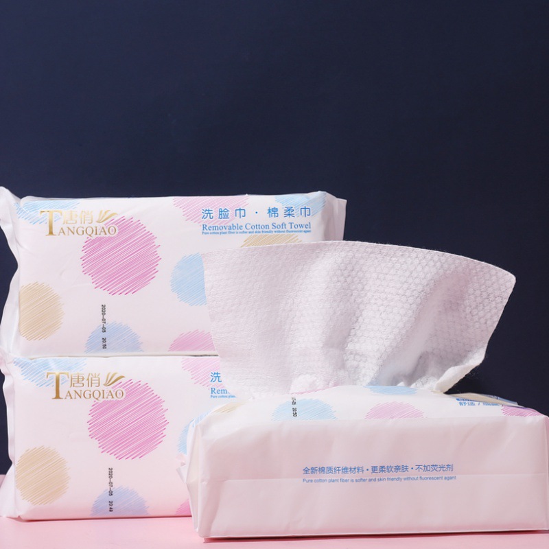 Full cotton thickened cotton soft towel disposable wet and dry face towel large volume cargo beauty salon cotton age