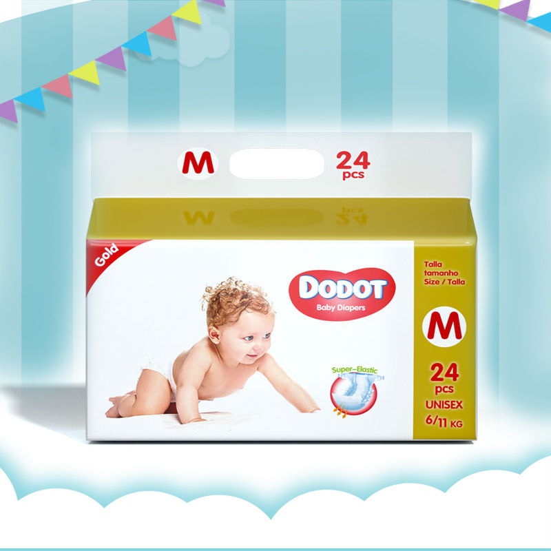 Foreign trade export baby diapers wood pulp polymer structure S/M/L/XL four yards DODOT brand